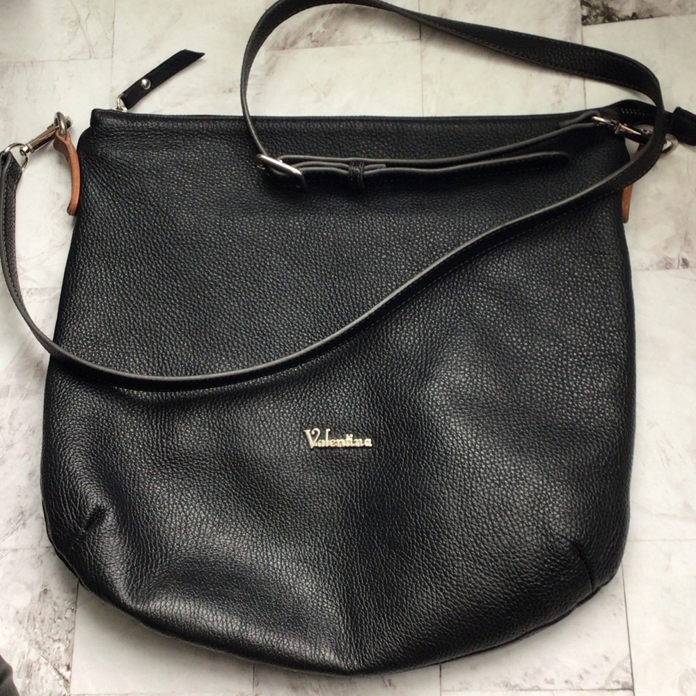 Valentina Elegant Black Shoulder Bag